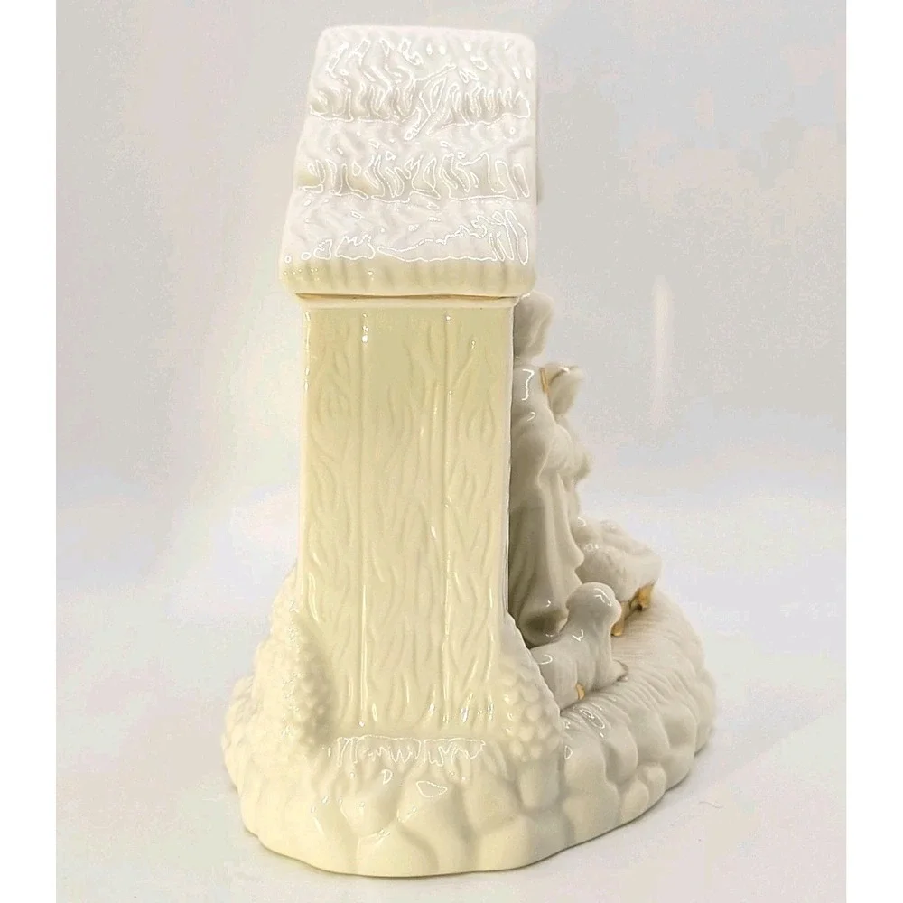 Mikasa Holiday Elegance Nativity Tealight Holder Off-White‎ Fine China Christmas